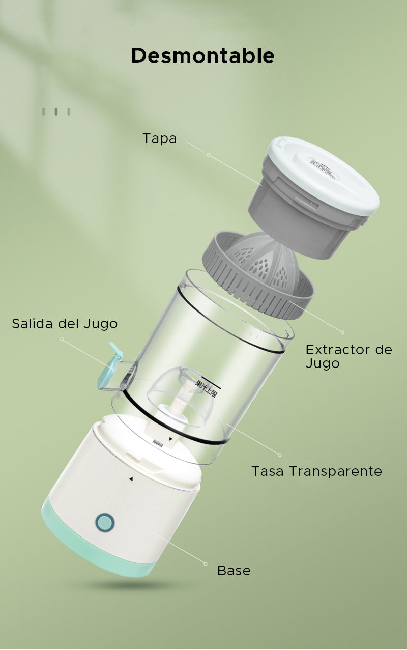 Exprimidor Eléctrico Portátil Recargable JuiceEasy Pro®